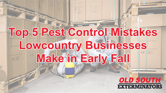 pest control for Lowcountry businesses